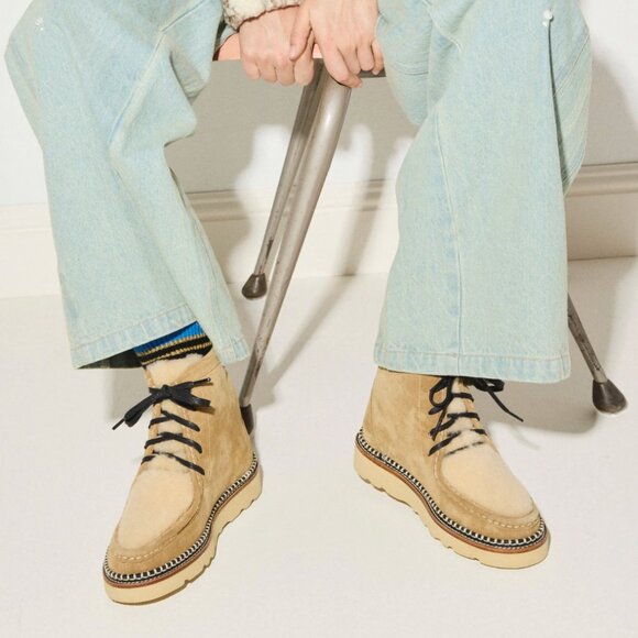 Freda Salvador Shoes - Freda Salvador Winnie Moccasin Boots Hazel Suede With Shearling 8.5